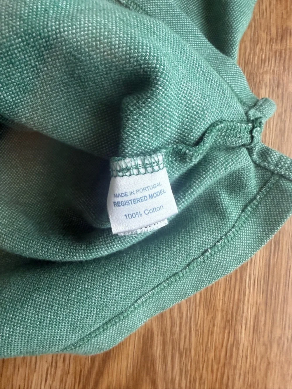 Oscar de la Renta Green Long Sleeve Polo